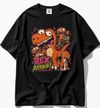 Rex Attack! Skater Dinosaur Boxy Graphic Tee – Oversized Heavyweight Cotton T-Shirt