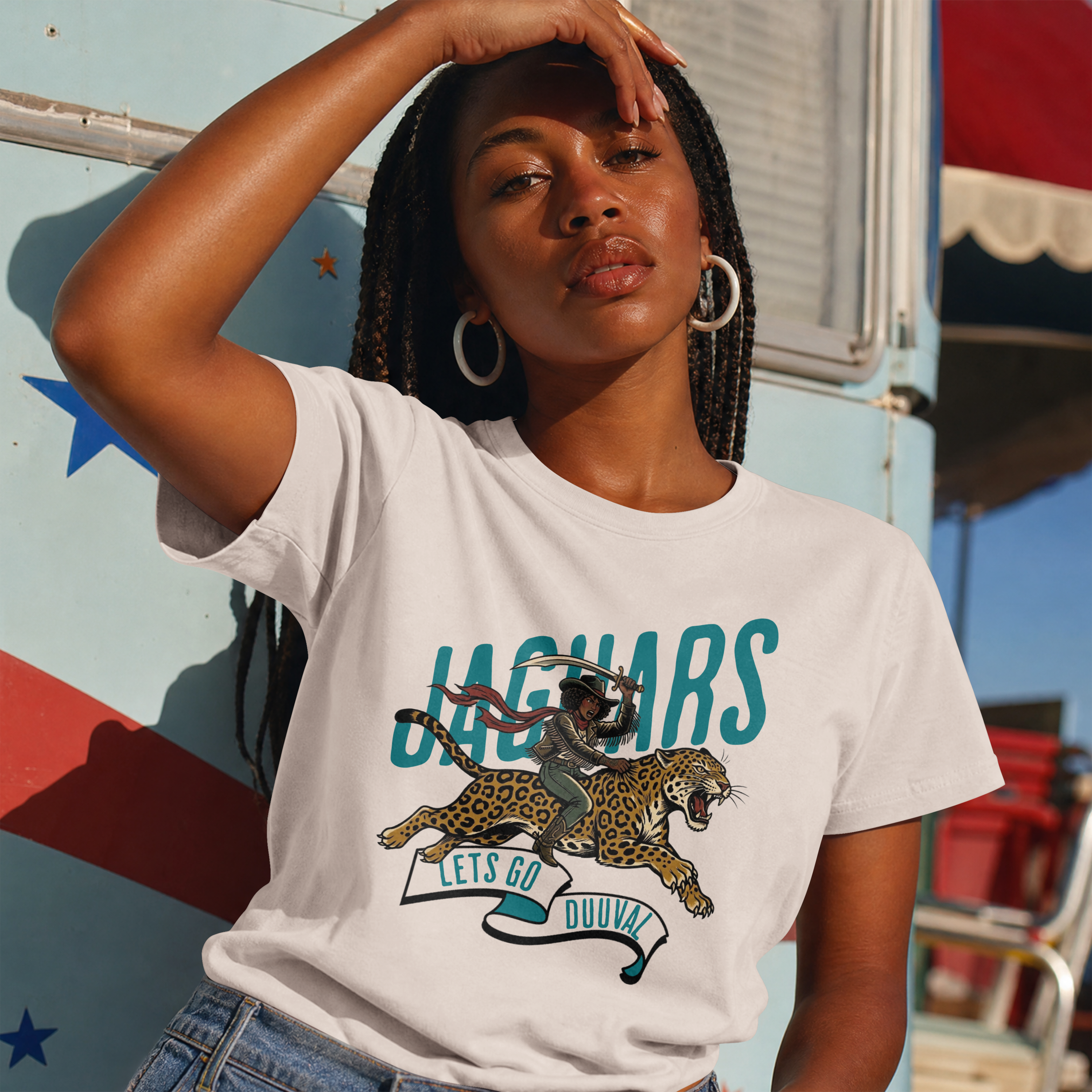 Let's Go Duuval-Feral Auntie Social Club Tee Shirt