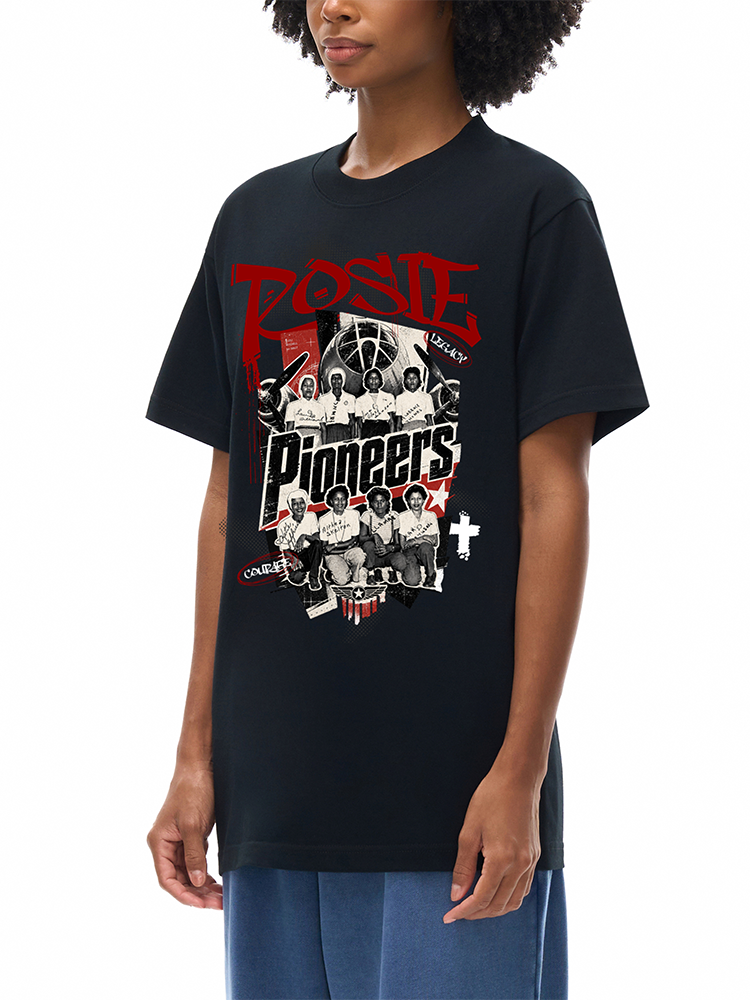 Rosie the Riveter Pioneers Tee – Black Women Aviation Workers WWII Tribute Shirt
