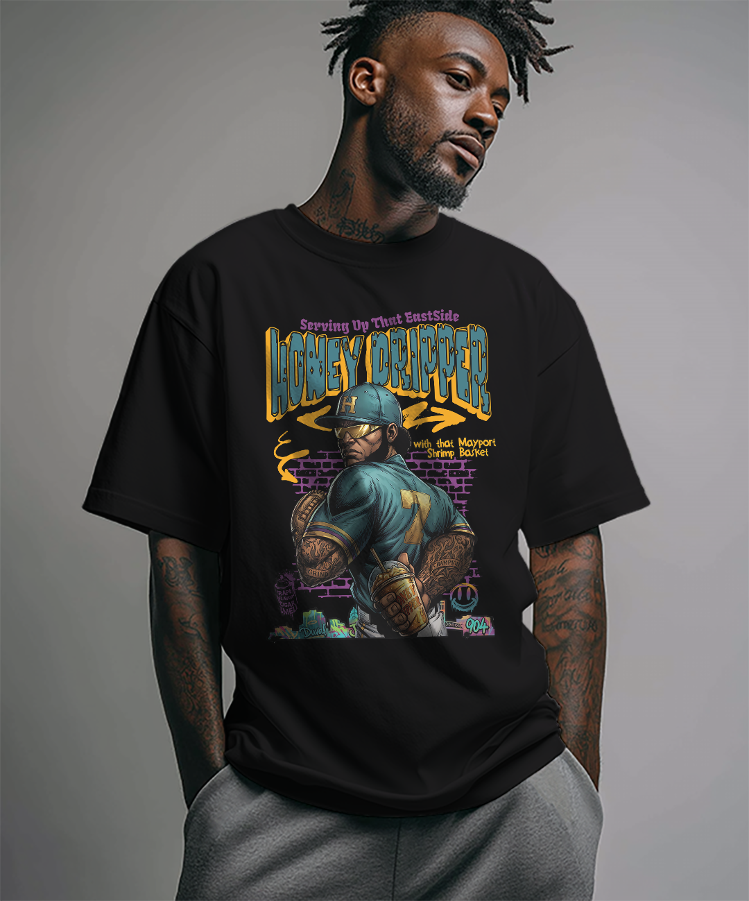 Eastside Honey Dripper Tee | Oversized Streetwear Graphic Tee