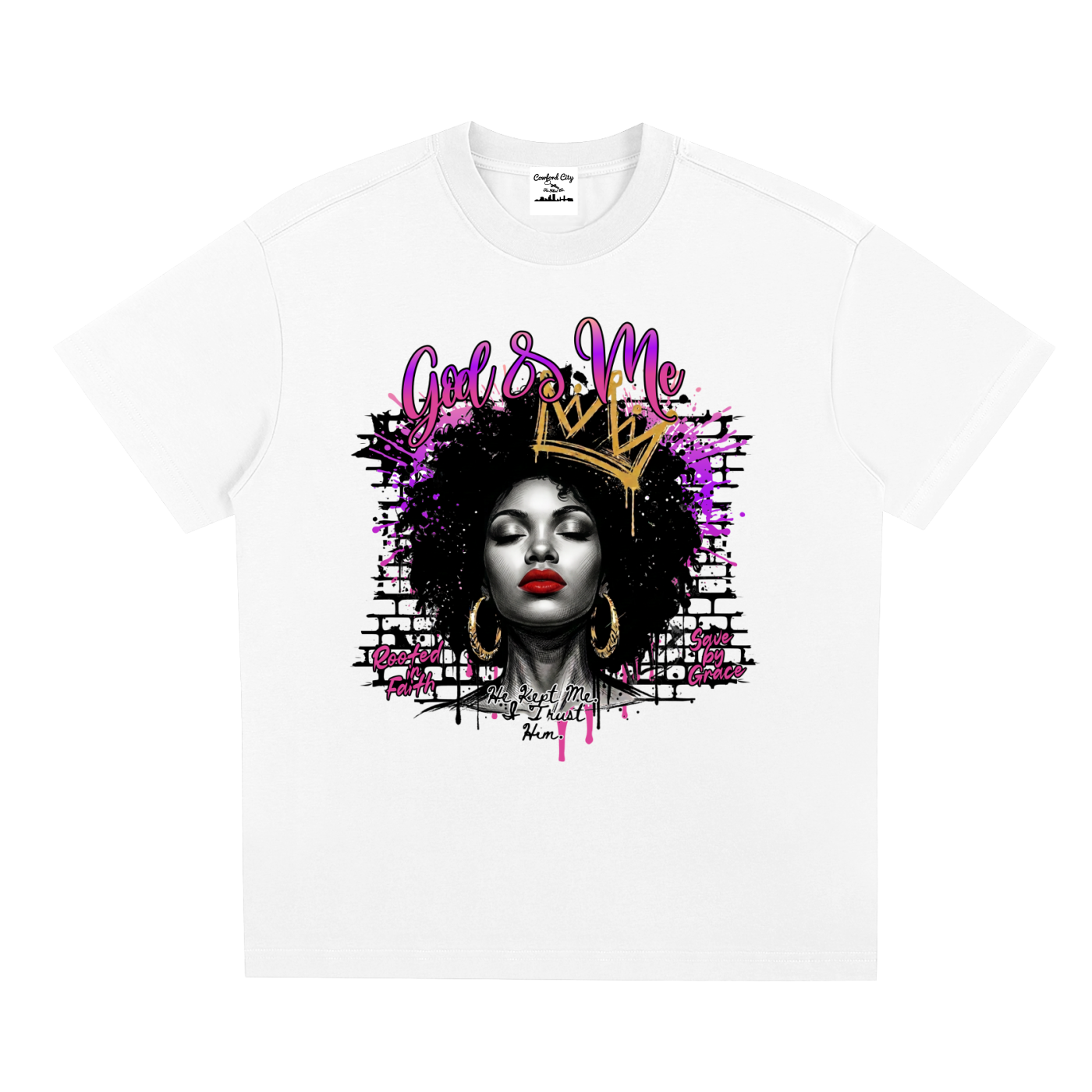 God & Me — Faith Graffiti Streetwear Graphic Tee