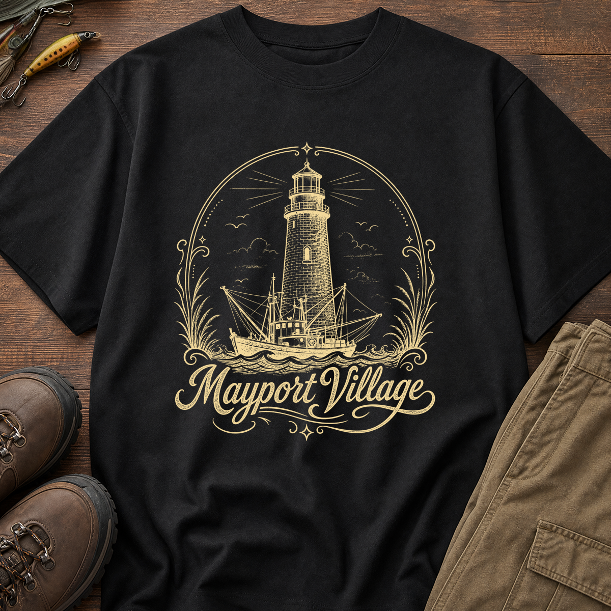 Mayport Village Shrimp Boat T-Shirt | Jacksonville, FL