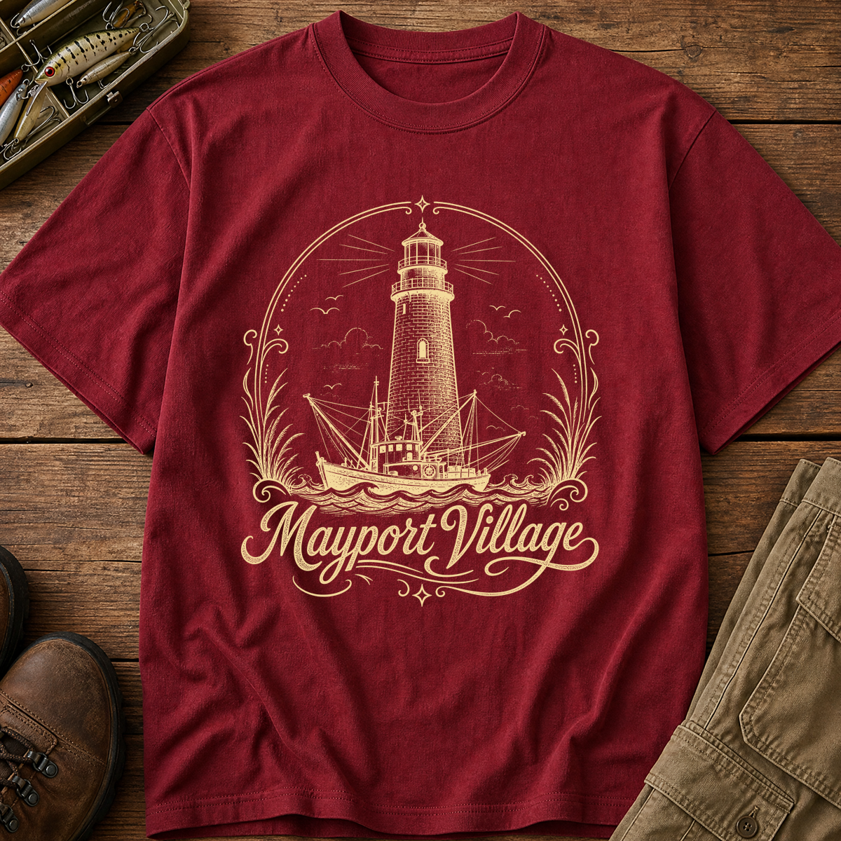 Mayport Village Shrimp Boat T-Shirt | Jacksonville, FL