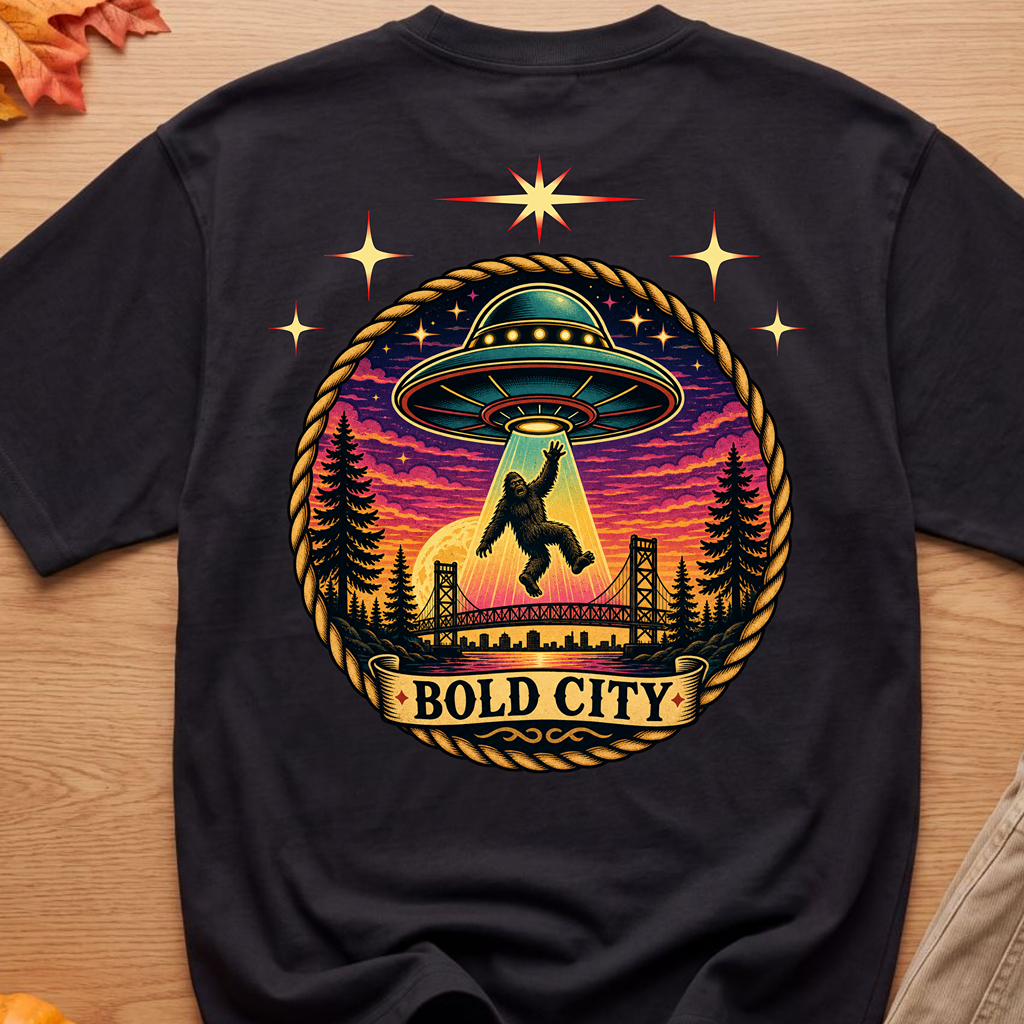 Bold City Bigfoot Abduction Tee