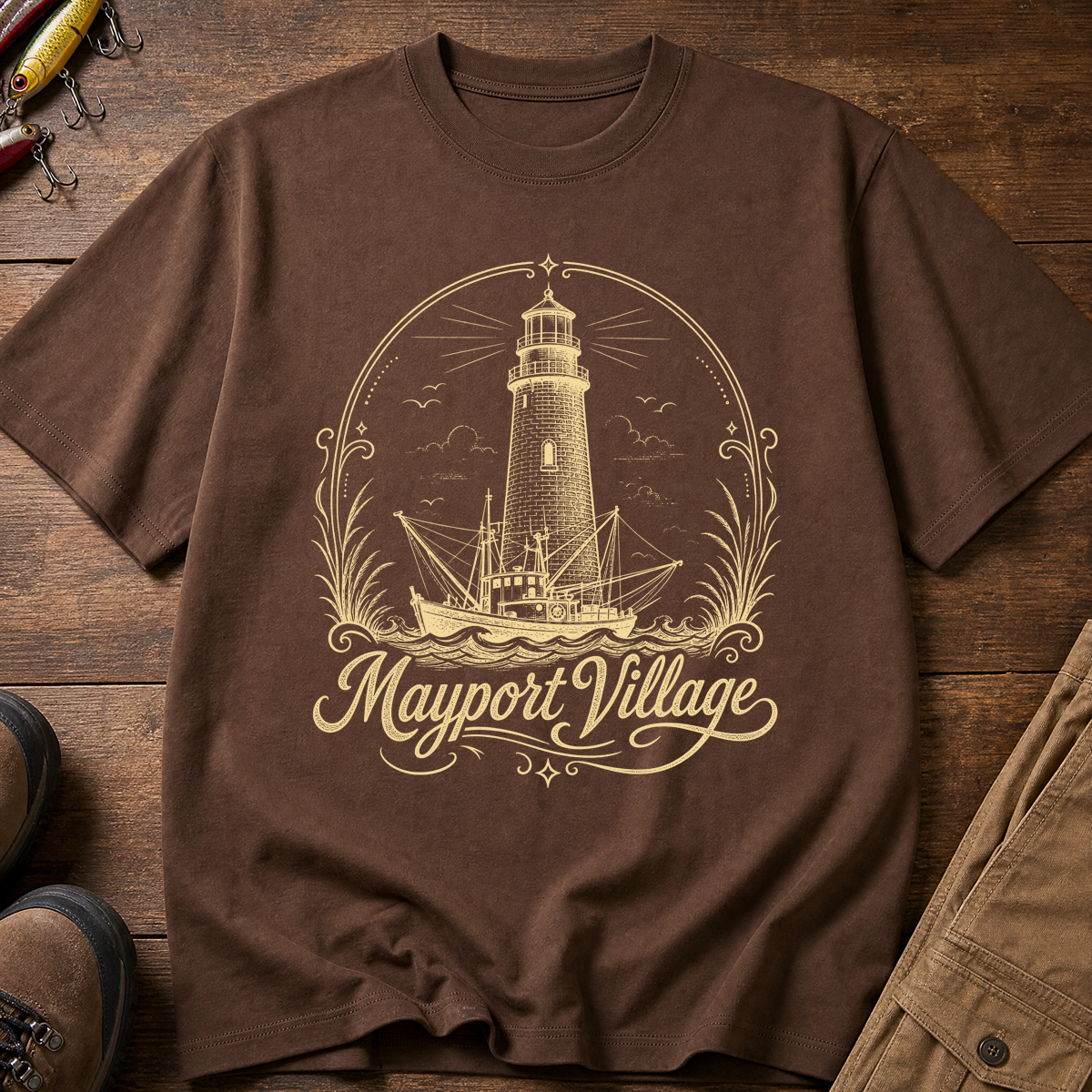 Mayport Village Shrimp Boat T-Shirt | Jacksonville, FL