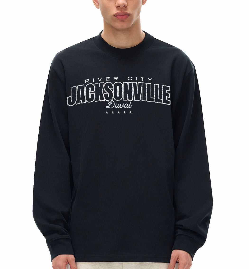 River City Jacksonville Essential Non-Shrink Mock Neck Sweatshirt