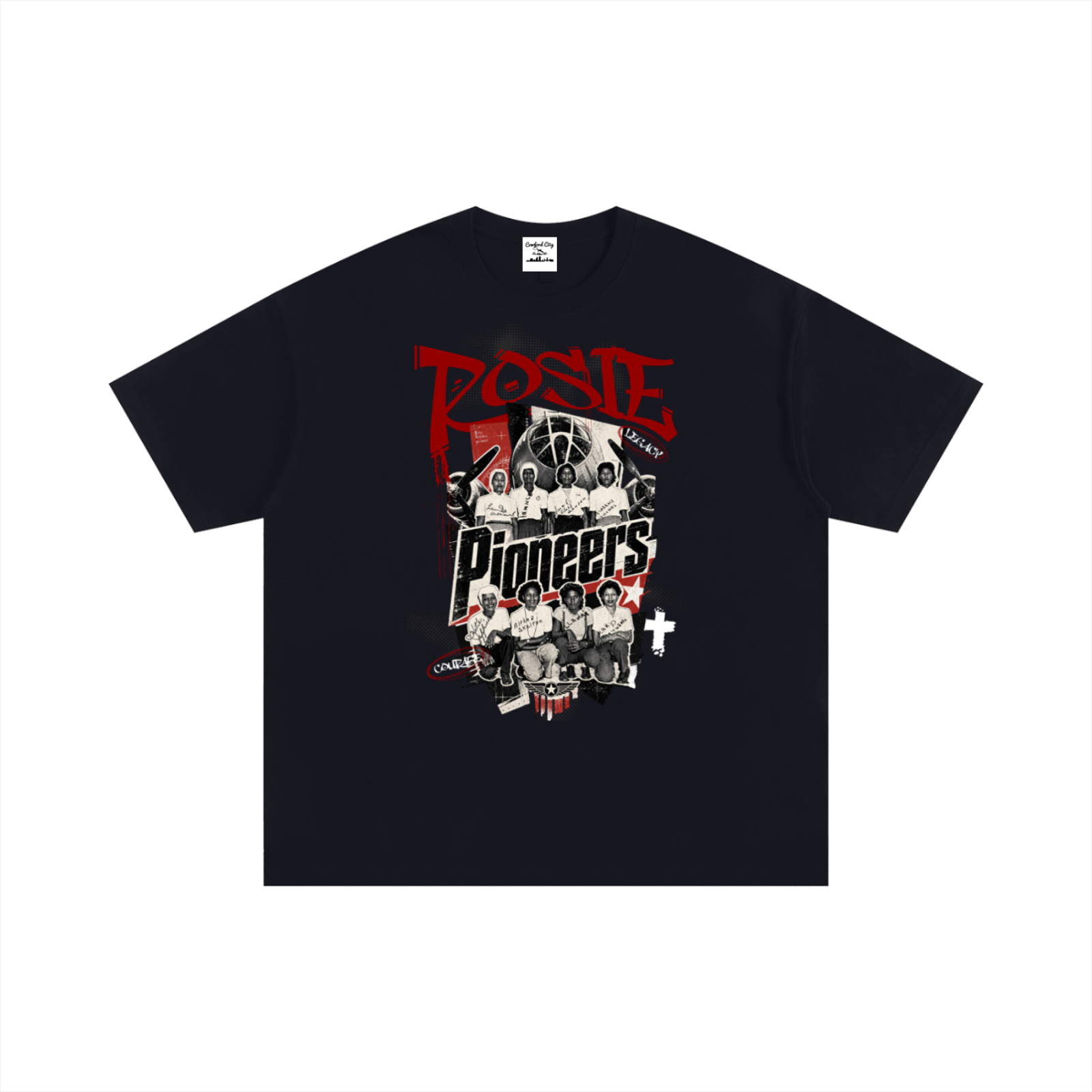 Rosie the Riveter Pioneers Tee – Black Women Aviation Workers WWII Tribute Shirt