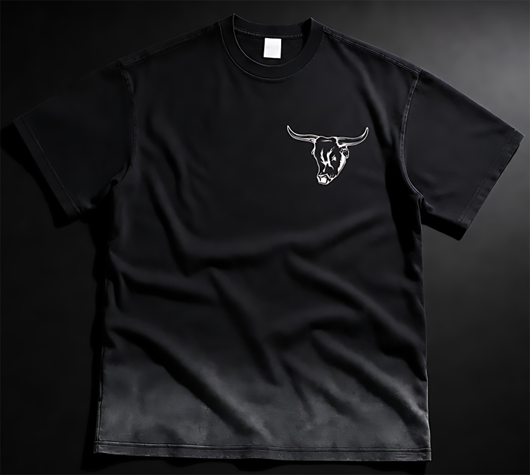 Cowford Steer Sunfade Tee – Vintage Washed Black