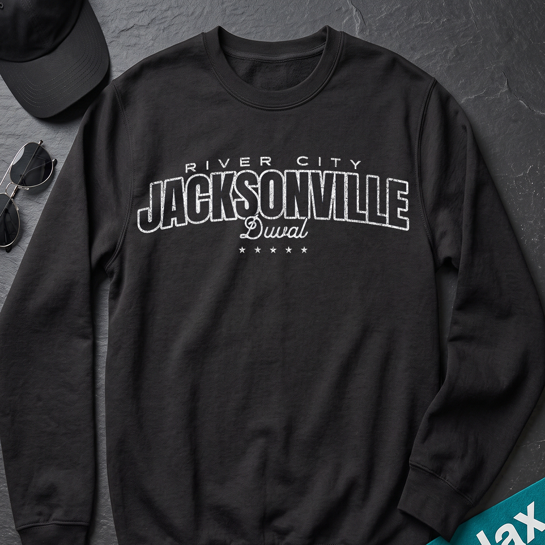 River City Jacksonville Essential Non-Shrink Mock Neck Sweatshirt