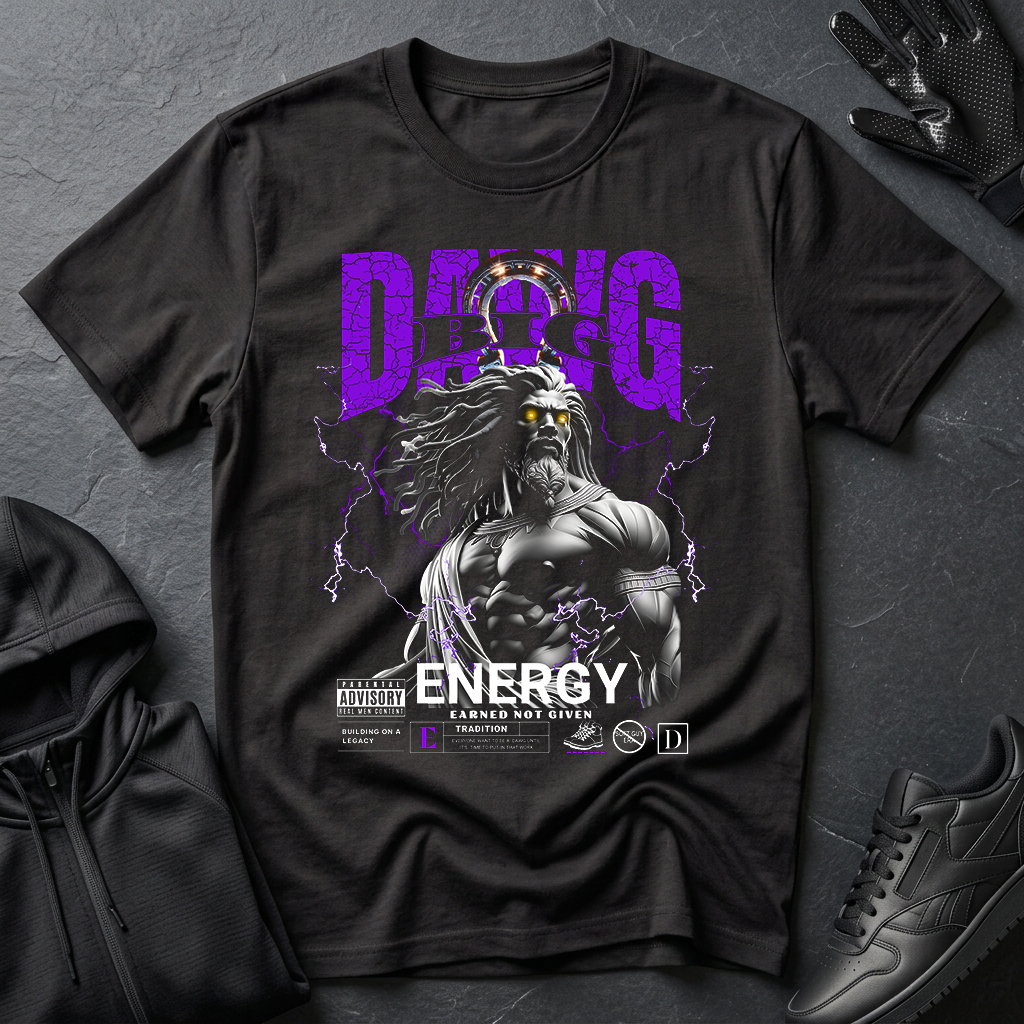 Big Dawg Energy" Storm Warrior Tee – Earned Not Given Graphic T-Shirt