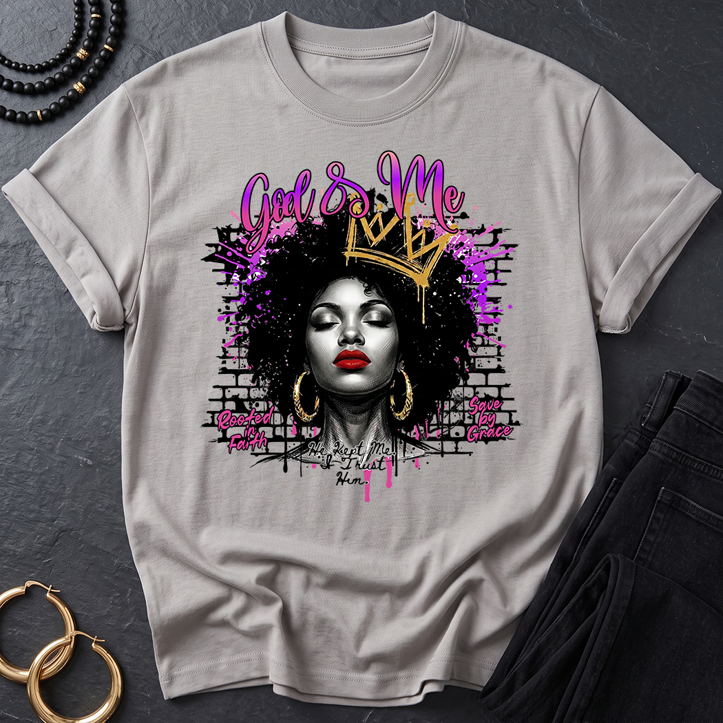 God & Me — Faith Graffiti Streetwear Graphic Tee