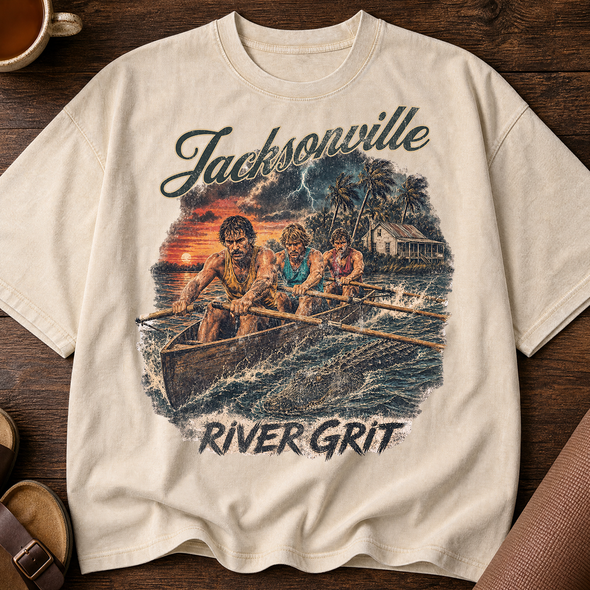 River Grit Jacksonville Rowing Tee | Cowford City Tee Co