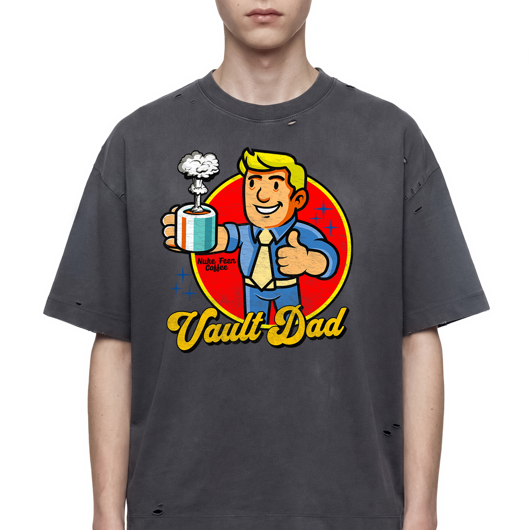 Bunker Dad Nuke Feen Coffee Cup Graphic Tee