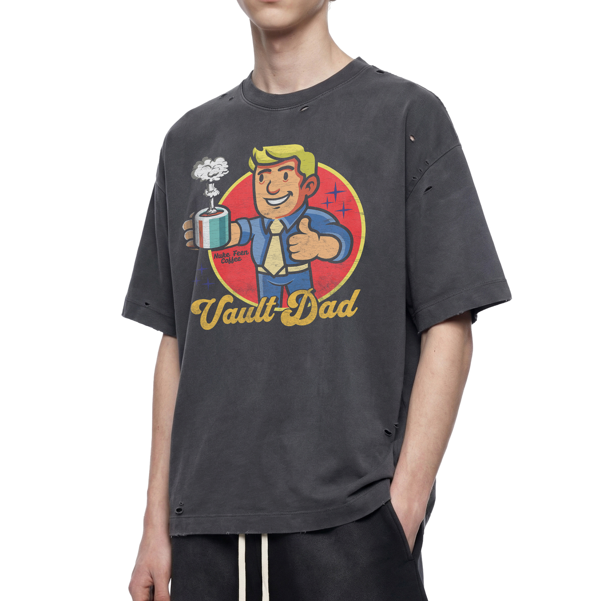 Bunker Dad Nuke Feen Coffee Cup Graphic Tee