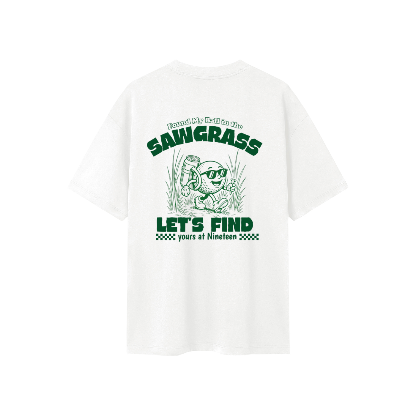Found My Ball in the Sawgrass Golf Tee – Front & Back Print