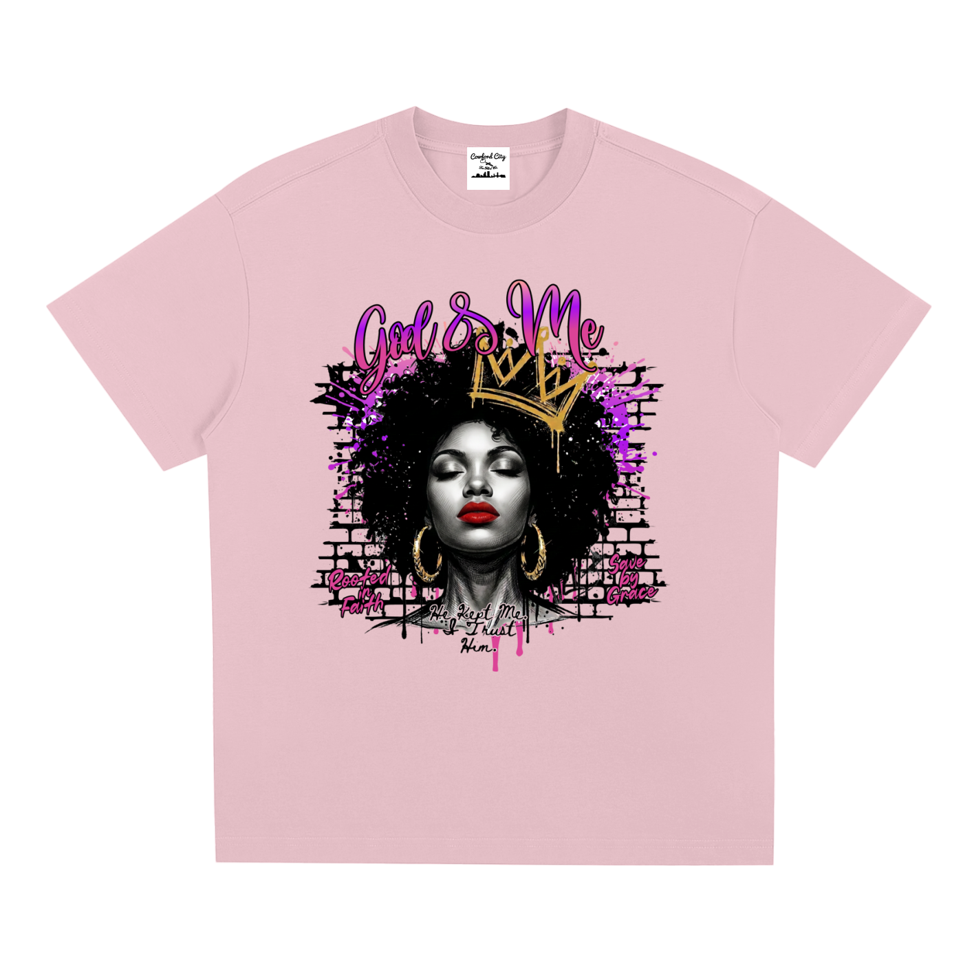 God & Me — Faith Graffiti Streetwear Graphic Tee