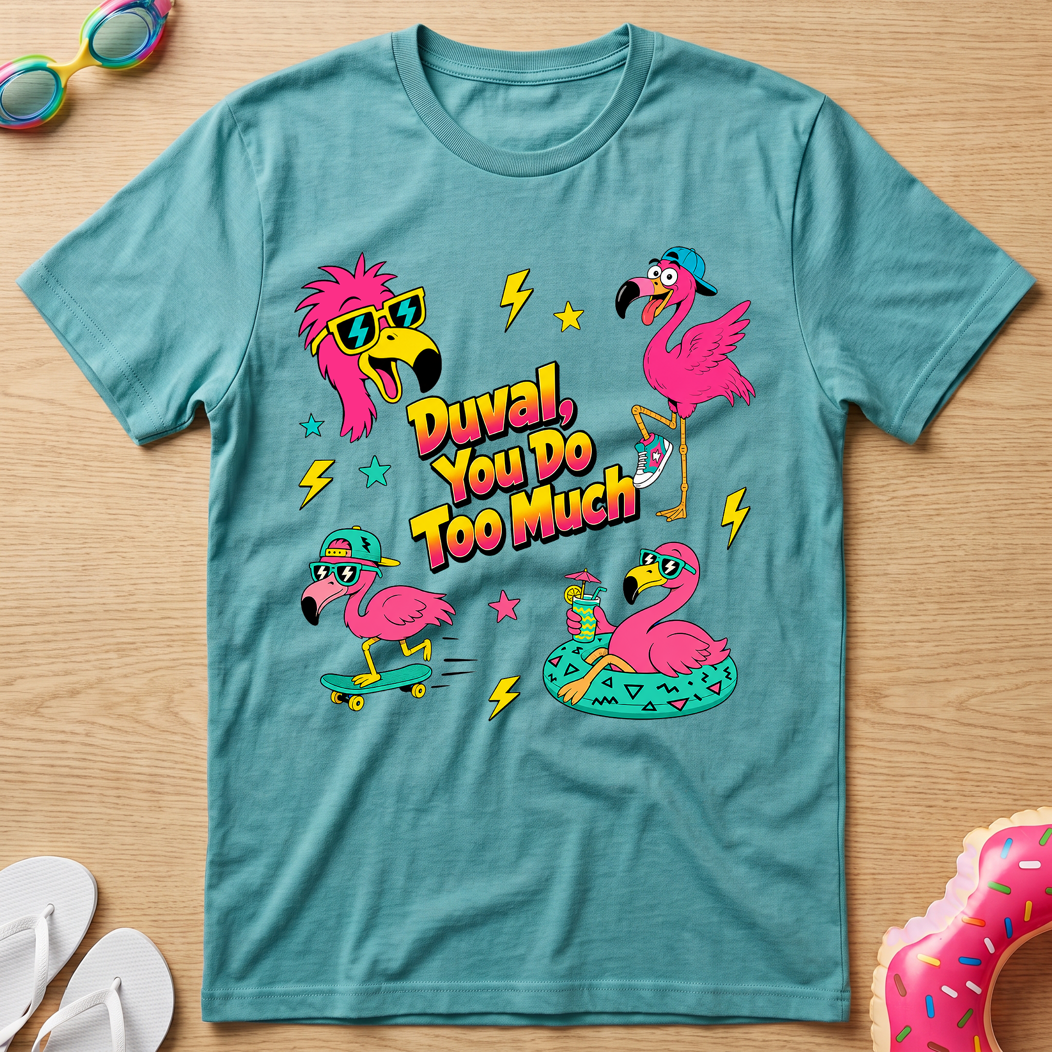 Duval, You Do Too Much | Flamingo Squad Jacksonville Graphic Tee