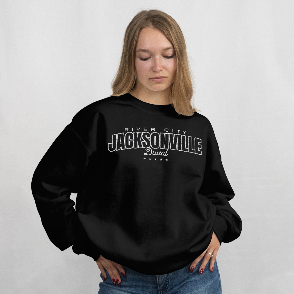 River City Jacksonville Essential Non-Shrink Mock Neck Sweatshirt