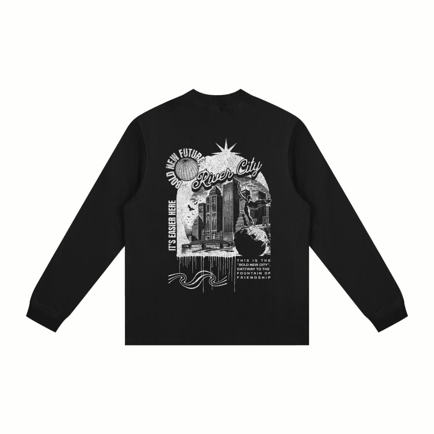 River City Jacksonville Essential Non-Shrink Mock Neck Sweatshirt