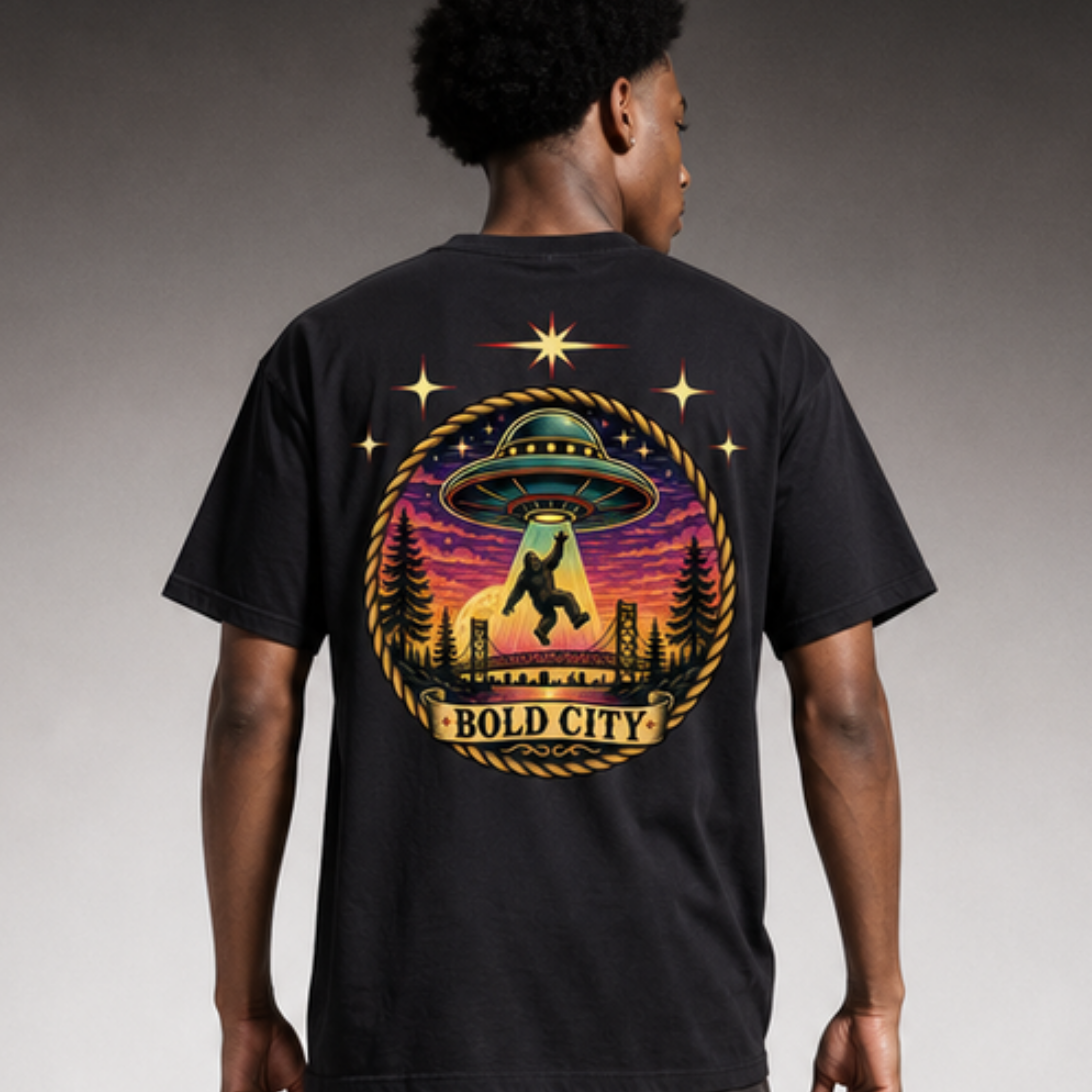 Bold City Bigfoot Abduction Tee