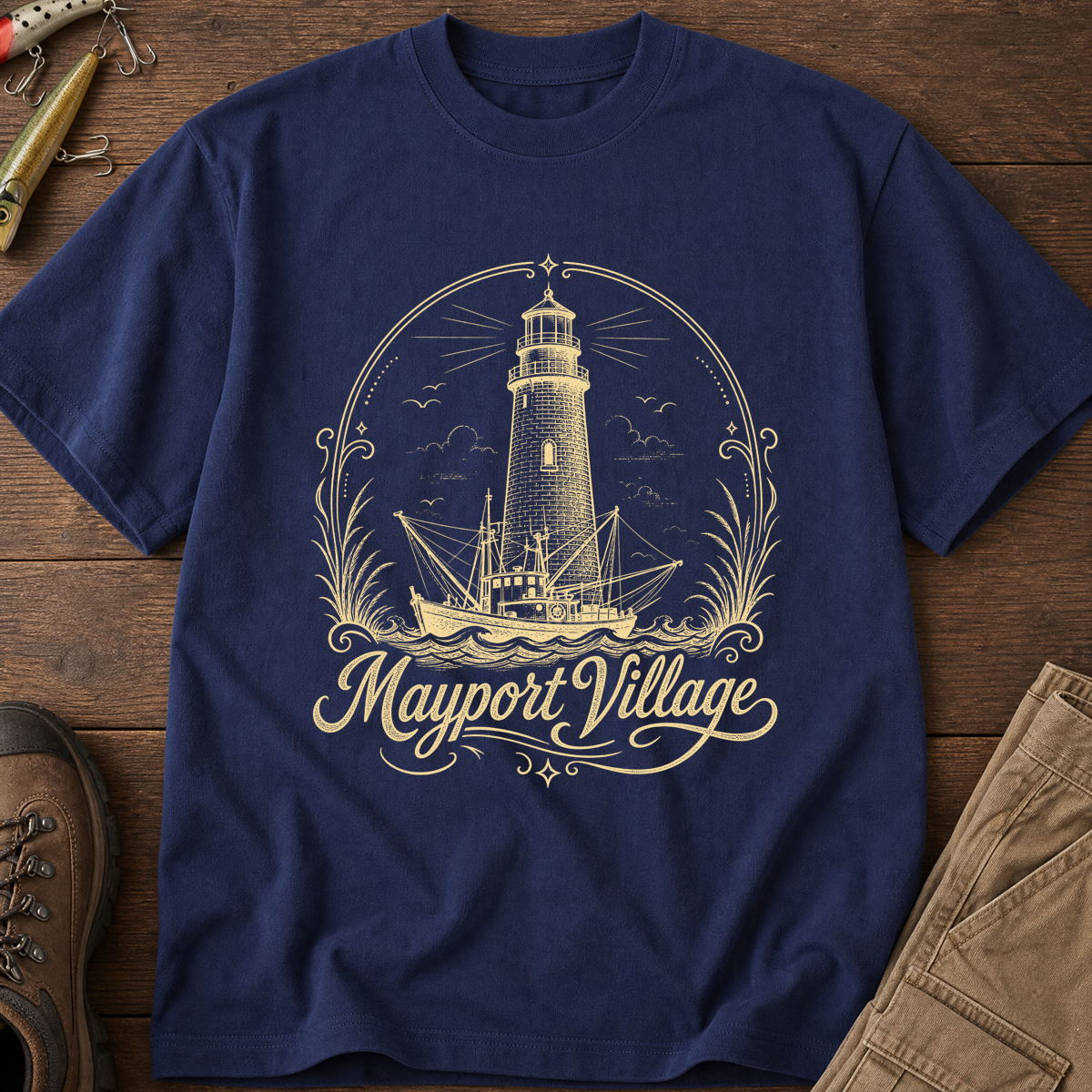 Mayport Village Shrimp Boat T-Shirt | Jacksonville, FL