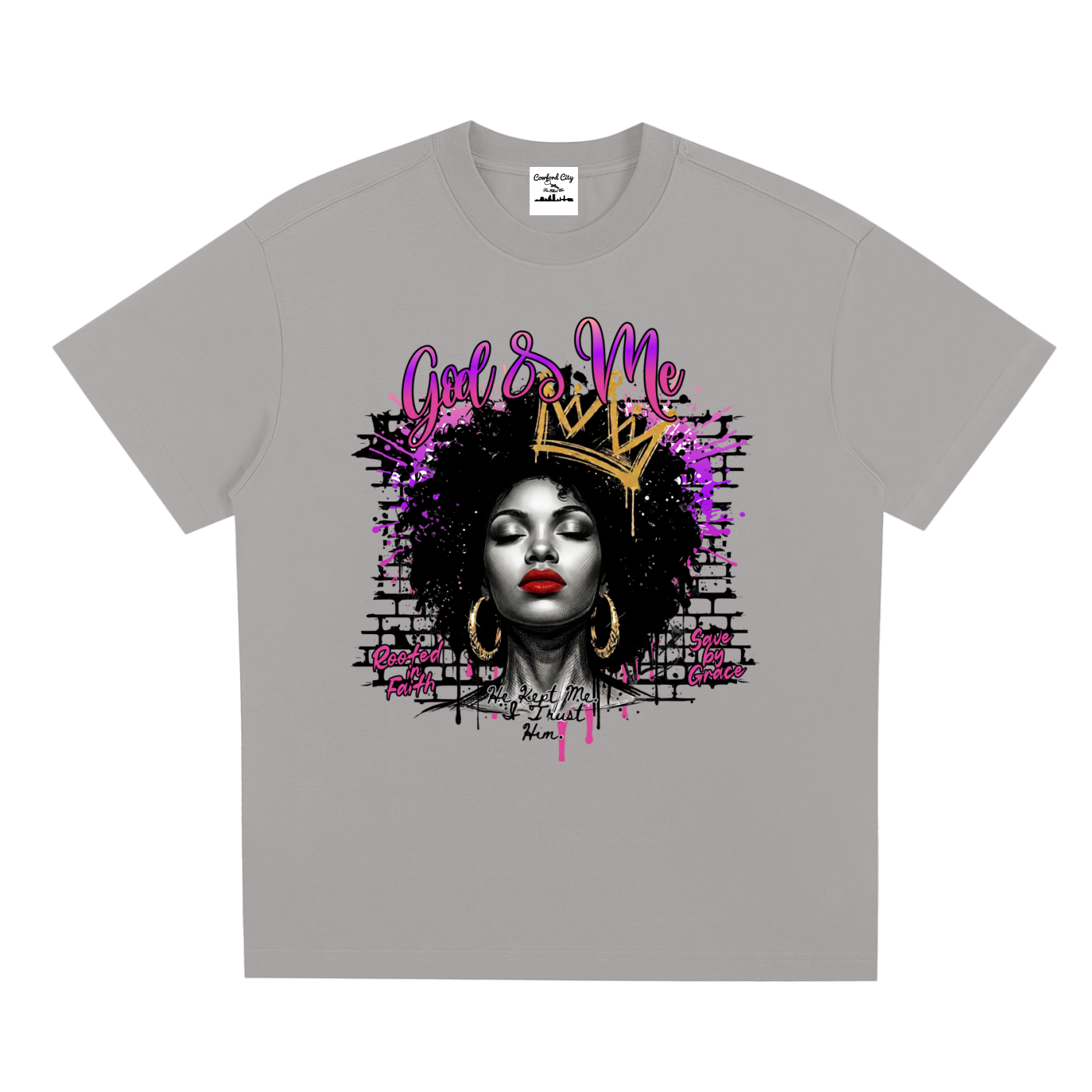 God & Me — Faith Graffiti Streetwear Graphic Tee