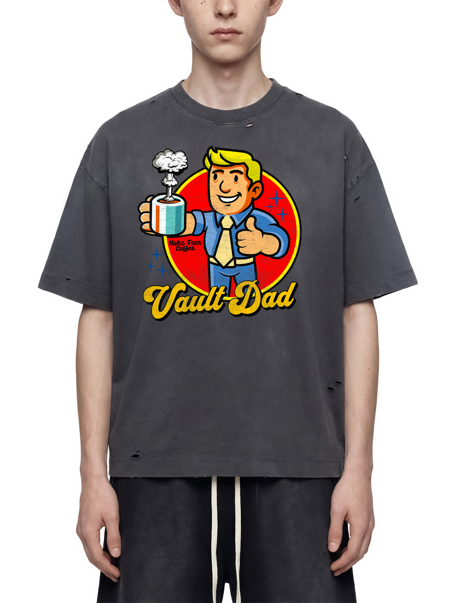 Bunker Dad Nuke Feen Coffee Cup Graphic Tee